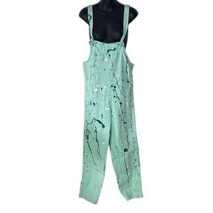 Reminiscence by Stewart richer finger paint vintage splatter overalls one size